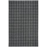 White 36 x 0.47 in Area Rug - Lauren Ralph Lauren Tamworth Check Hand Woven, 80% Viscose, 20% Wool, Charcoal Area Rug Viscose/Wool | Wayfair