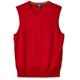 Cutter & Buck Men's Cotton-Rich Lakemont Anti-Pilling V-Neck Sweater Vest, Cardinal Red, Large