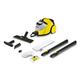 Kärcher SC 5 EasyFix Steam Cleaner with hot water connection, steam pressure: 4.2 bar,heating time: 3 min, area: approx.150 m², tank: 0.5 l + 1.5 l, incl. floor cleaning set EasyFix and nozzles yellow