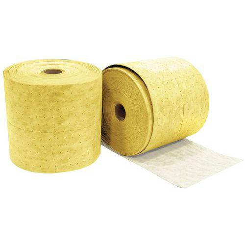 Absorbant Chimique Rouleau 41cmx46m Jaune - Manutan Expert