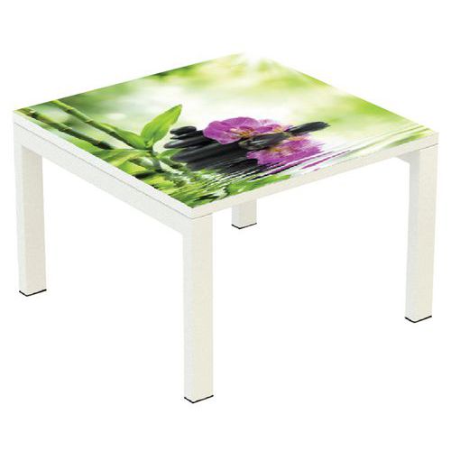 table basse easy office 60x60 cm - bambou manutan expert