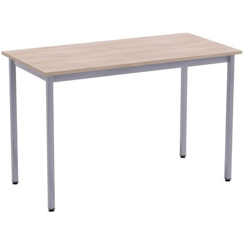 Table De Restaurant Collectif 120x60 Erable/alu - Perfecta