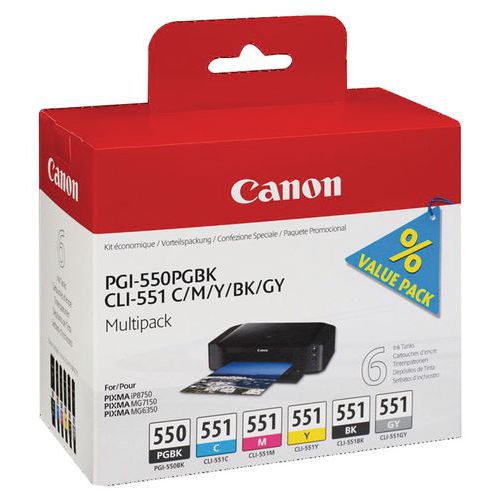 canon 1 cartouche d'encre - pgi-550/cli-551 - canon