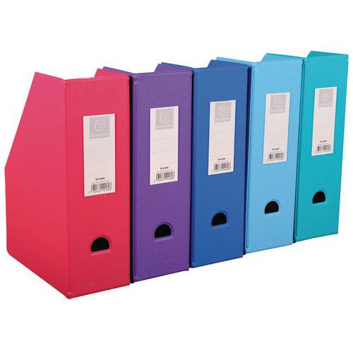 Porte-revues Pvc Dos 100mm (par Lot De 10 Pièces) - Exacompta