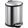 poubelle ellipse step bin 6l inox - eko