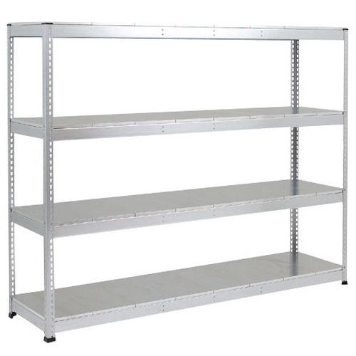 rayonnage rapid 1 4 tablettes metal 1980x1830x610 zingue