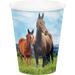 Creative Converting Wild Horse Paper Disposable Every Day Cup in Blue/Brown/Green | Wayfair DTC340117CUP