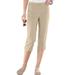 Appleseeds Women's SlimSation® Capris - Tan - 6P - Petite