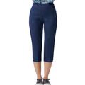 Appleseeds Women's SlimSation® Capris - Denim - 8P - Petite