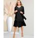 Draper's & Damon's Women's Special Occasion Flirty Jacket Dress - Black - S - Misses