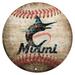 Miami Marlins 12'' x Baseball Sign