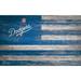 Los Angeles Dodgers 11'' x 19'' Distressed Flag Sign