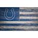 Indianapolis Colts 11'' x 19'' Distressed Flag Sign