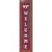 Virginia Tech Hokies 12'' x 48'' Door Leaner Welcome Sign