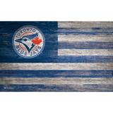 Toronto Blue Jays 11'' x 19'' Distressed Flag Sign