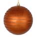 Vickerman 528495 - 6" Copper Candy Glitter Ball Christmas Tree Ornament (3 pack) (N187888D)
