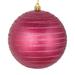 Vickerman 527788 - 4.75" Berry Red Candy Glitter Ball Christmas Tree Ornament (4 pack) (N187721D)