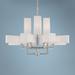 Rubix 44" Wide Brushed Nickel 12-Light Foyer Chandelier