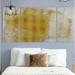 Wexford Home A Premium 'Gold on Stone II' Painting Multi-Piece Image on Canvas Metal in Yellow | 32 H x 64 W x 1.5 D in | Wayfair 910126-32323P