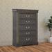 Charlton Home® Petties Spacious Wooden 5 Drawers Chest Wood in Gray | 47.44 H x 31.2 W x 15.43 D in | Wayfair 2C778A90642140A0B90AE1FFF079D1F6