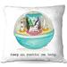 Harriet Bee Risa Couch Toys Keep on Rocking Me Baby Throw Pillow Polyester/Polyfill blend | 18 H x 18 W in | Wayfair