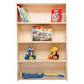 Wood Designs Contender 4 Compartment Shelving Unit Wood in Brown/White | 46.75 H x 30 W x 12 D in | Wayfair C12948F