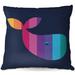 Isabelle & Max™ Reichert Couch Whale Nursery Throw Pillow Polyester/Polyfill blend | 18 H x 18 W x 5 D in | Wayfair