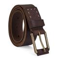 Timberland Men's Big and Tall 40Mm Pull Up Leather Belt, Dark Brown, 32