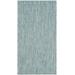 "Courtyard Collection 2' X 3'-7"" Rug in Aqua And Aqua - Safavieh CY8520-37122-2"