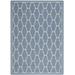"Courtyard Collection 4' X 5'-7"" Rug in Blue And Beige - Safavieh CY6016-243-4"
