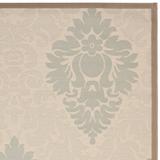 "Courtyard Collection 6'-7"" X 9'-6"" Rug in Grey And Cream - Safavieh CY7987-65A5-6"