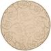 "Courtyard Collection 5'-3"" X 5'-3"" Round Rug in Natural And Olive - Safavieh CY2665-1E01-5R"