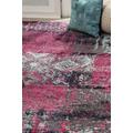 "Monaco Collection 2'-2"" X 12' Rug in Grey And Multi - Safavieh MNC241G-212"