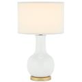 White 27.5-Inch H Ceramic Paris Lamp - Safavieh LIT4024A