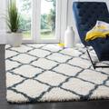 Hudson Shag Collection 6' X 9' Rug in Ivory And Slate Blue - Safavieh SGH283T-6