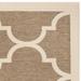 "Courtyard Collection 2'-7"" X 5' Rug in Black And Beige - Safavieh CY6915-216-3"