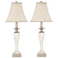 Kailey 28-Inch H Glass Lattice Lamp (Set of 2) - Safavieh LIT4002A-SET2