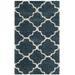 Hudson Shag Collection 3' X 5' Rug in Slate Blue And Ivory - Safavieh SGH282L-3