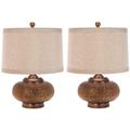 Alexis 19-Inch H Gold Bead Lamp (Set of 2) - Safavieh LIT4016A-SET2