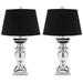 Helen 27.5-Inch H Silver Baluster Lamp (Set of 2) - Safavieh LIT4017A-SET2