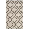 Hudson Shag Collection 6' X 9' Rug in Ivory And Grey - Safavieh SGH284A-6