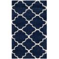 Hudson Shag Collection 6' X 9' Rug in Navy And Ivory - Safavieh SGH282C-6
