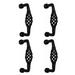 The Renovators Supply Inc. Wrought Iron Drawer Handle Birdcage Cabinet Pull Plate in Black | 2.25 H x 1 W x 6.5 D in | Wayfair 25637