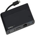 StarTech.com USB C Multiport Adapter with HDMI, VGA, Gigabit Ethernet & USB 3.0 - USB C to 4K HDMI or 1080p VGA Display Mini Dock Hub - USB-C Travel Docking Station for USB-C Laptops (DKT30CHVCM)