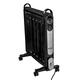 AMOS 2000W Oil-Free Mica Radiator 2 Heat Settings Home Office Micathermic Heater with Adjustable Temperature Thermostat and Remote Control