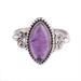 Captivating Lilac,'Amethyst and Sterling Silver Cocktail Ring from India'