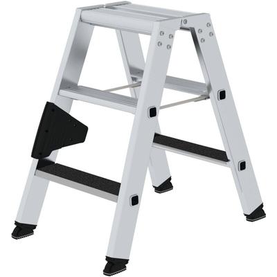Stufen-Stehleiter beidseitig begehbar mit clip-step R13 2 x 3 Stufen - 041636 - Günzburger Image