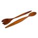 World Menagerie Anadarko Wood 2 Piece Salad Servers Set Wood Flatware/Wood in Brown | 3 W in | Wayfair 5017DC887F294FBD8E0AD44F85F4CFD0