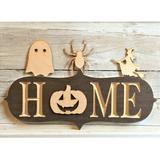 The Holiday Aisle® Home Sign Starter Kit Halloween Banner | 8 H x 19 W x 1 D in | Wayfair 05FABB0049EF4BDA902937FD5CA06AA6