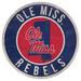 Ole Miss Rebels 12'' x State Circle Sign